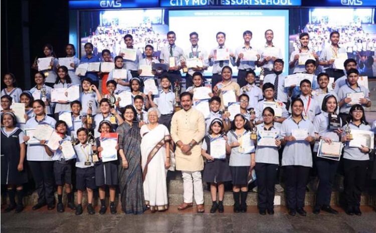  CMS meritorious students honoured by Cabinet Minister Shri Anil Rajbhar