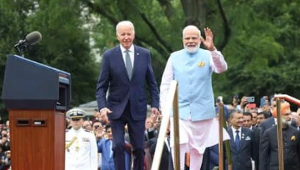 व्हाइट हाउस में पीएम मोदी का भव्य स्वागत, बोले- गॉड ब्लेस अमेरिका; बाइडन ने कहा- हमारे संबंध स्थायी