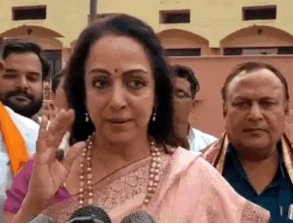 विपक्ष के लोग जो षड्यंत्र कर रहे हैं कैसे मोदी जी को हटाना है, उससे बचाना है : हेमा मालिनी