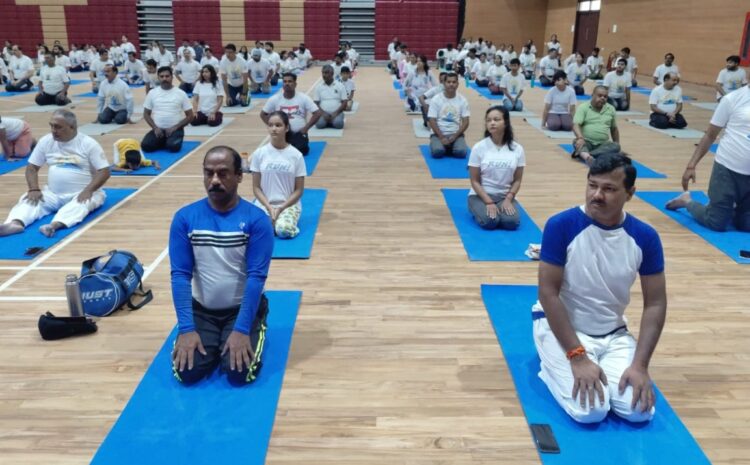 लखनऊ जन विकास महासभा एवं डॉ एपीजे अब्दुल कलाम प्राविधिक विश्वविद्यालय के संयुक्त प्रावधान में नवा अंतर्राष्ट्रीय योग संपन्न हुआ