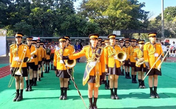 नेशनल स्कूल बैण्ड कम्पटीशन में सी.एम.एस. की बालिका ब्रास बैण्ड टीम सम्मानित