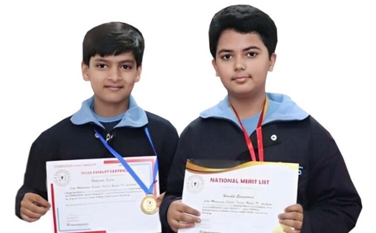  नेशनल कम्प्यूटर प्रतियोगिता में सी.एम.एस. छात्रों ने जीता गोल्ड मेडल