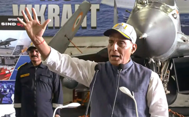 INS Vikrant से रक्षा मंत्री राजनाथ सिंह का कड़ा संदेश, हाफिज़ सईद और मसूद अज़हर को भारत को सौंपे पाकिस्तान